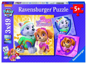 Puzzle Patrula Catelusilor M1, 3X49 Piese