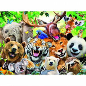 Puzzle Selfie Cu Animale Exotice, 300 Piese - Img 2