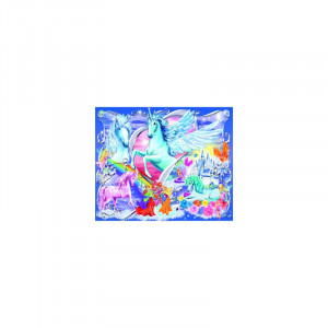 Puzzle unicorni 100 piese starline cu sclipici - Img 2