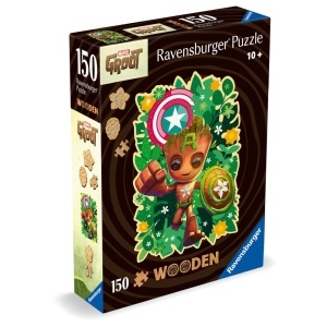Ravensburger - Puzzle contur din lemn Marvel Groot 150 piese - Img 2