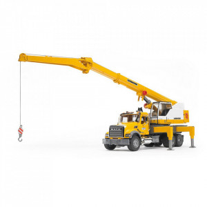 Bruder Camion Mack Granite Liebherr Cu Macara - Img 8