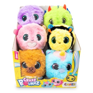 Craze - Jucarie de colectie Bounzz animalute saltarete din plus cu diametru de 6 cm diverse modele