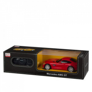 Masina Cu Telecomanda Mercedes Amg Gt Rosu Cu Scara 1 La 24 - Img 2