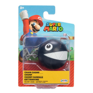 Nintendo Mario - Figurina articulata, 6 cm, Chain Chomp, S33