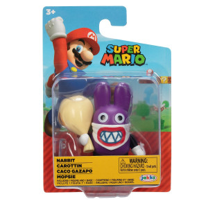 Nintendo Mario - Figurina articulata, 6 cm, Nabbit, S33