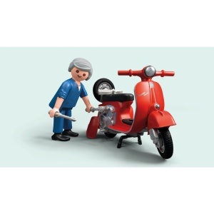 Playmobil - Atelier cu vespa rosie - Img 3