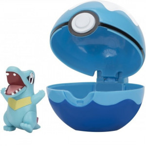 POKEMON Figurine CLIP' N' GO - Totodile + Dive ball - Img 2