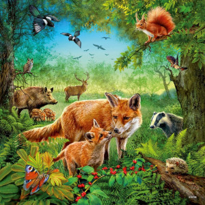 Puzzle Animalele Pamantului, 3X49 Piease - Img 3