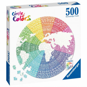 Puzzle Cerc Mandala, 500 Piese - Img 3