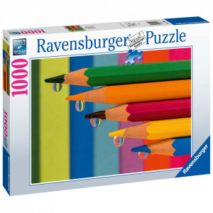 Puzzle Creioane Colorate, 1000 Piese - Img 3