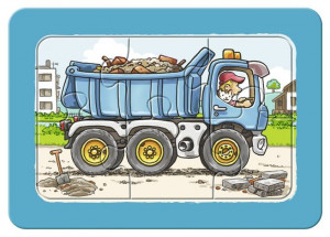 Puzzle Excavator, Tractor Si Basculanta, 3X6 Piese - Img 4