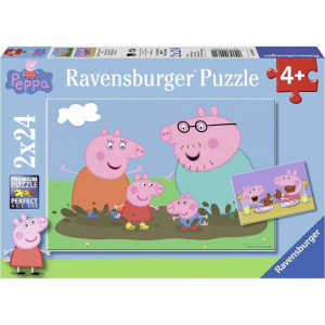 Puzzle Peppa Pig, 2X24 Piese - Img 3
