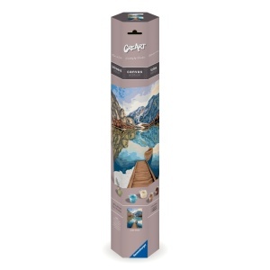Ravensburger - Pictura pe numere Tablou Canvas vedere la lac - Img 2
