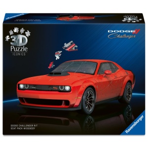 Ravensburger - Puzzle 3D iconic Dodge Challenger R/T Scat Pack Widebody 108 piese model de colectie - Img 2