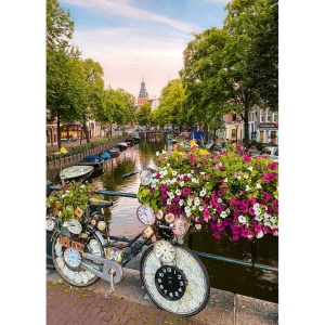 Ravensburger - Puzzle bicicleta in Amsterdam 1000 piese - Img 2