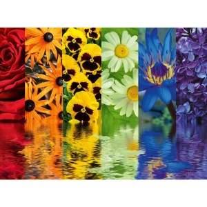 Ravensburger - Puzzle reflexia florilor 500 piese design nou - Img 2