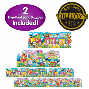 Set 2 Puzzle-Uri Trenul Urias Cu Numere Si Litere - Eng - Img 2