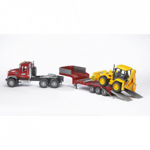 Bruder Camion Incarcare Mack Granite Si Buldoexcavator Jcb 4Cx - Img 2