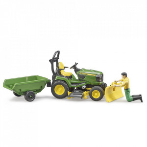 Bruder - Tractor Cu Remorca John Deere Si Gradinar - Img 6