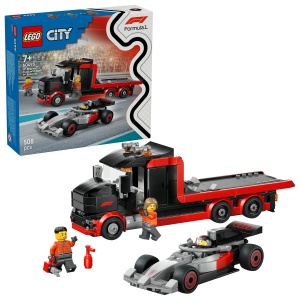 Camion de prezentare F1® cu mașină de curse Audi F1