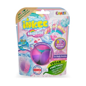 Craze - Bile de baie Inkee 3 buc curcubeu parfumat - Img 2