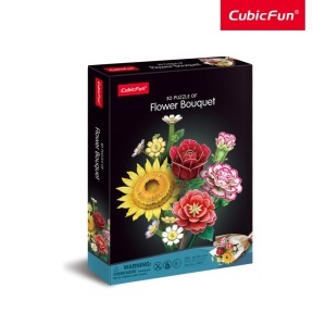 Cubic Fun - Buchet de Flori asortate 3D 363 piese - Img 2