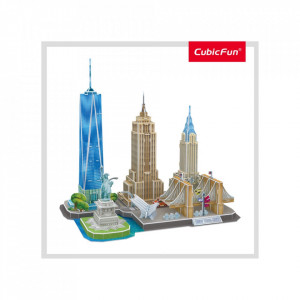 Cubic Fun - Puzzle 3D New York 123 Piese - Img 3