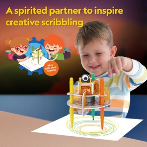 Cubic Fun - Puzzle 3D robot desenator 13 piese - Img 4