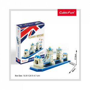 Cubic Fun - Puzzle 3D Tower Bridge (Nivel Mediu 52 Piese) - Img 2