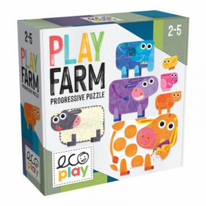 Headu Ecoplay - Puzzle-Uri Progresive Animale Mari Si Mici - Img 2