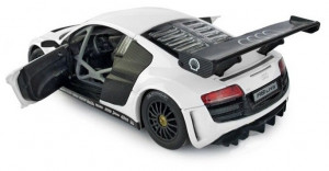 Masinuta Metalica Audi R8 Alb Scara 1 La 24 - Img 5