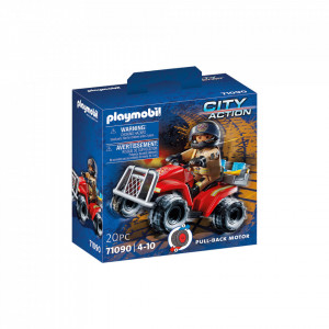Playmobil - Vehicul Pullback Pompieri - Img 2