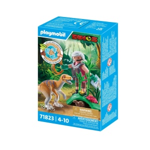 Playmobil - Velociraptor si cercetator Playmobil - Img 3