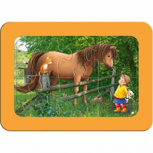 Puzzle Animale De La Ferma, 3X6 Piese - Img 3