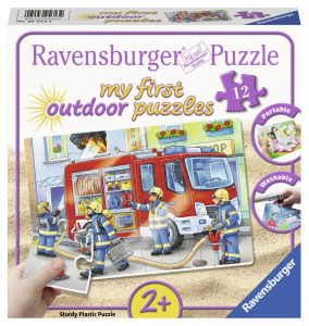 Puzzle Plastic Pompieri, 12 Piese - Img 3