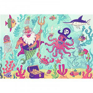 Puzzle Si Joc Aventura Piratilor, 2X24 Piese - Img 3