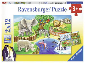 Puzzle Zoo, 2X12 Piese
