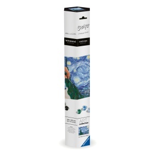 Ravensburger - CreArt pictura pe numere pentru adulti Tablou Canvas Van Gogh noapte instelata - Img 2
