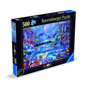 Ravensburger - Puzzle animale marine 500 piese straluceste in intuneric design nou - Img 2