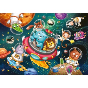 Ravensburger - Puzzle animalute in spatiu 2x12 piese - Img 2