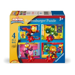 Ravensburger - Puzzle Iron Man si prietenii 4 buc in cutie 12 16 20 24 piese - Img 2