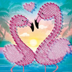 Set Creativ Cu Ata: Flamingo Si Lama