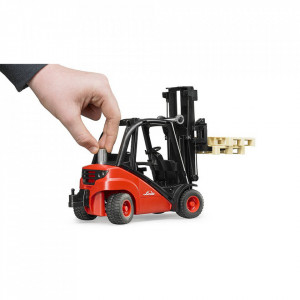 Bruder - Stivuitor Linde H30D Cu 2 Paleti - Img 3