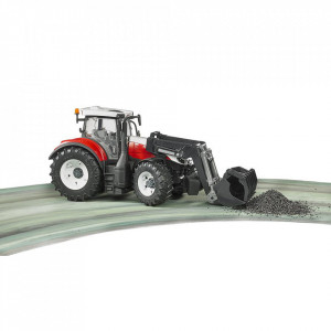 Bruder - Tractor Steyr 6300 Terrus Cvt Cu Incarcator Frontal - Img 3