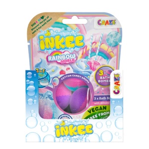 Craze - Bile de baie Inkee 3 buc curcubeu parfumat - Img 3