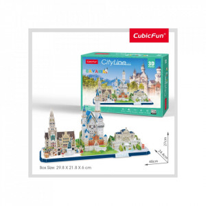 Cubic Fun - Puzzle 3D Bavaria 178 Piese - Img 2