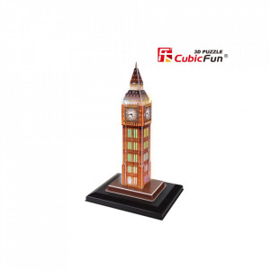 Cubic Fun - Puzzle 3D Led Big Ben 28 Piese - Img 2