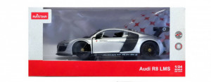 Masinuta Metalica Audi R8 Argintie Scara 1 La 24 - Img 2