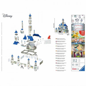 Puzzle 3D Castelul Disney, 216 Piese - Img 3