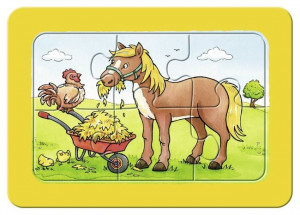 Puzzle Animalele Buni Prieteni, 3X6 Piese - Img 2